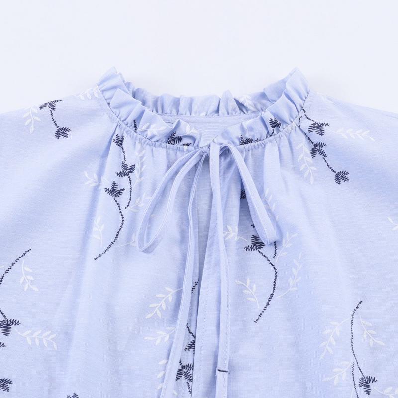 2026 European & American Style Versatile Embroidered Printed Shirt