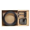 COACH Outlet 38MM Boxed Plaque Harness Buckle Reversible Belt Set & Cut-to-Size [Used]