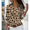 Fashion Multi-color Leopard Print 3D Print Women Long Sleeve Shirts Autumn New Holiday Casual Ladies Blouse Women's Clothing