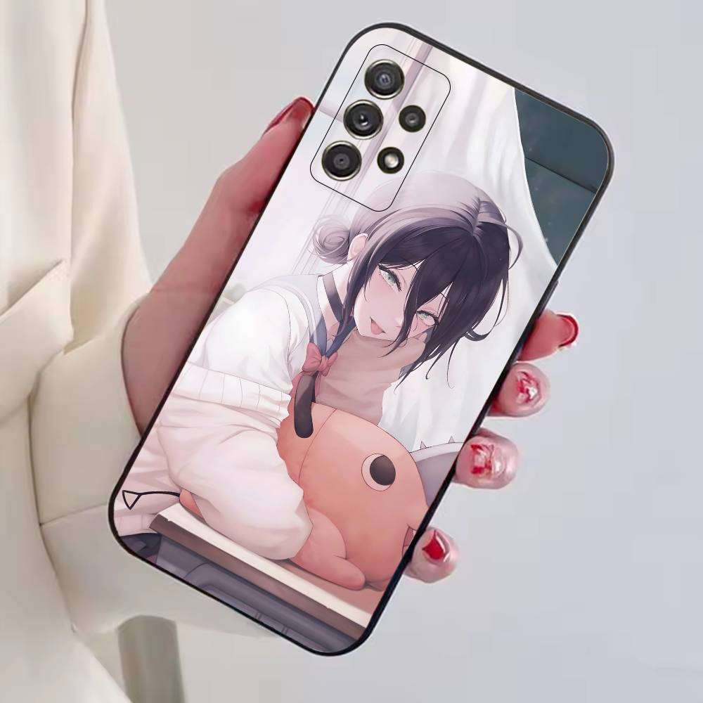 Cool Anime Girl R-Reze Phone Case For Samsung S25,S24,S21,S22,S23,S30,Ultra,S20,Plus,Fe,Lite,Note,10,Black Cover