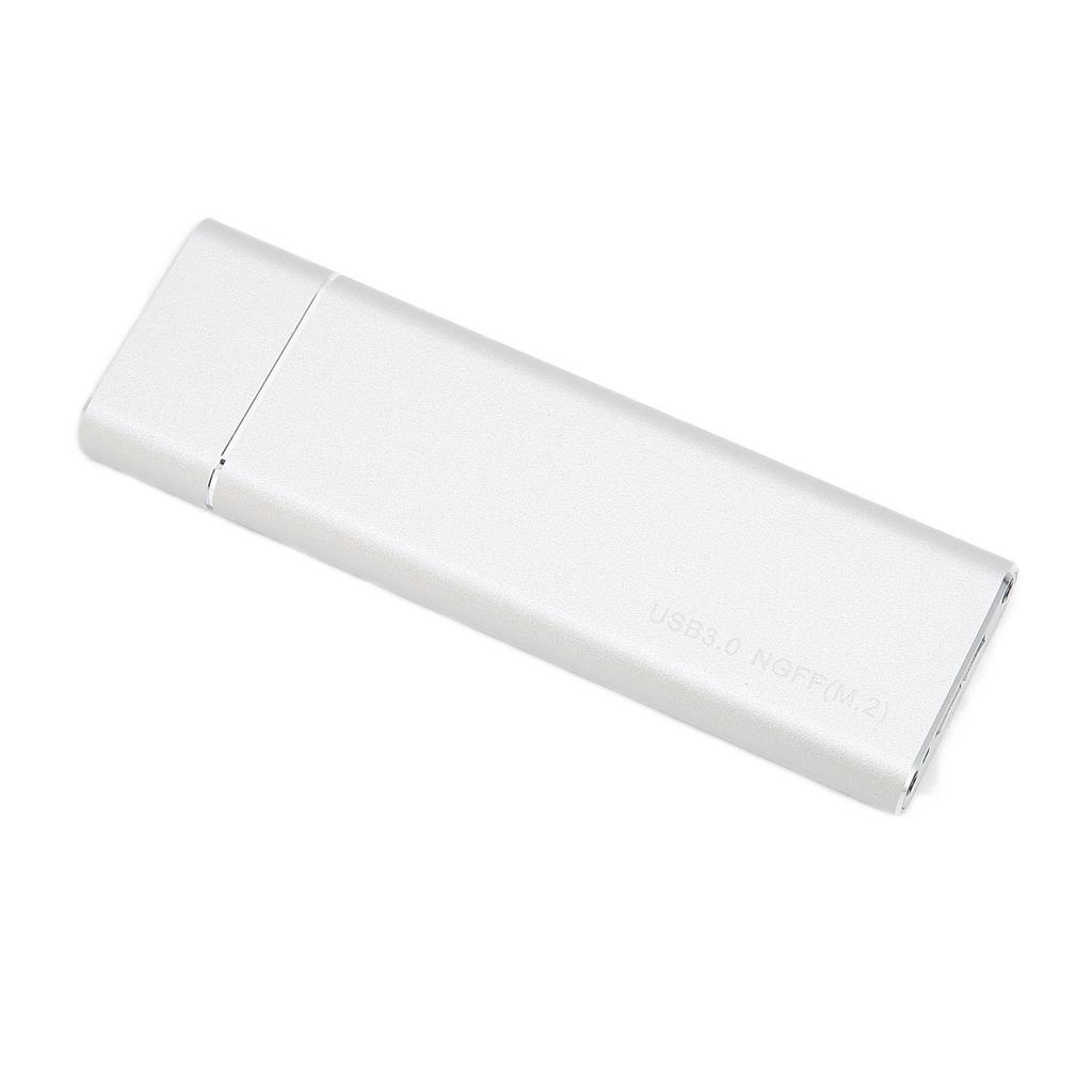 Hard Drive Enclosure M.2 NGFF To USB3.0 High Speed 5Gbps Portable Stable SSD Enclosure for Windows for OS XGrey  (Not