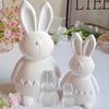 Easter Themed Resin Silicone Mold for Gypsum Decorative Rabbit & Eggshell Design Home Desktop Festive Atmosphere Gift Idea