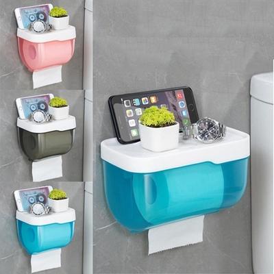Non Punching Toilet Tissue Box Creative Waterproof Toilet Paper Drawer Toilet Paper Box Storage Rack Roll Paper Box Household Products