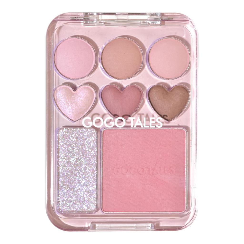 GOGO TALES Go Go Tales My Sweet Color Palette 03 Mauve Shadow X Cheek X Highlight Multi Palette Mauve Color Tear Bag Matte Pearl Gloss Glow 3D Feel