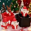 Christmas Middle Finger in A Box Snowman Reindeer Santa Claus Waving Hands Funny Gag Gift for Adults White Elephant Gifts