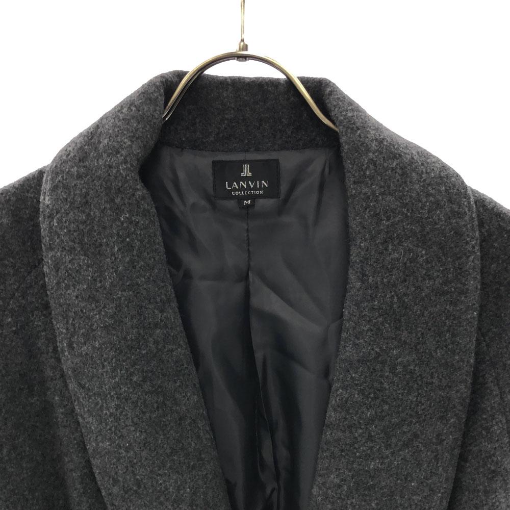 LANVIN LA COLLECTION Made In Japan Wool Blend Gown Coat M Gray Men's Used