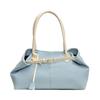 Fashionable Denim Bag Large Capacity Contrasting Color Tote Bag New Bowling Bag One-shoulder Underarm Bag