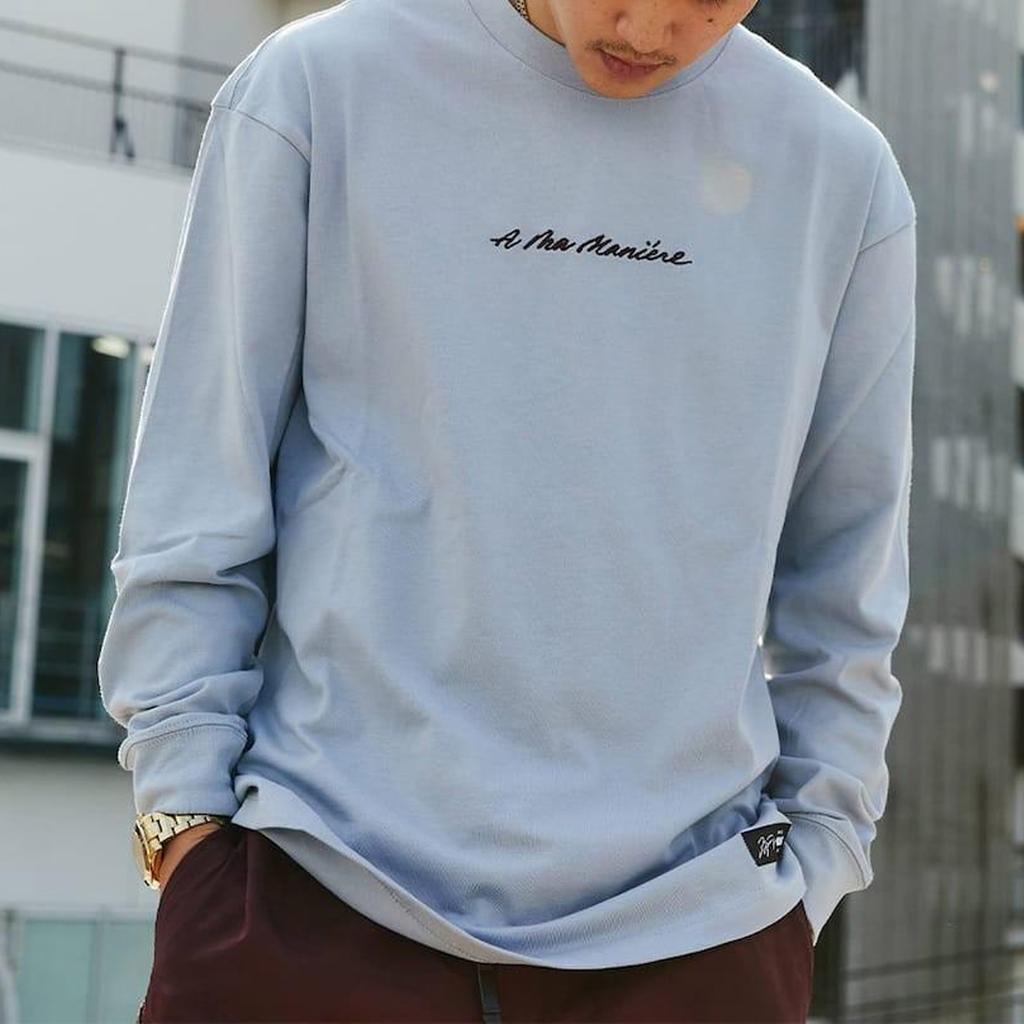 Jordan x A Ma Maniere L/S Tee (Asia Sizing) Obsdian Mist Men Streetwear DJ9759-464