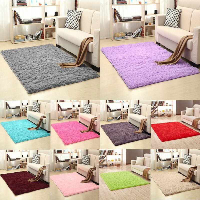 Luxuriously Soft Fluffy Rug With Anti-slip Backing Perfect For Living Room And Bedroom