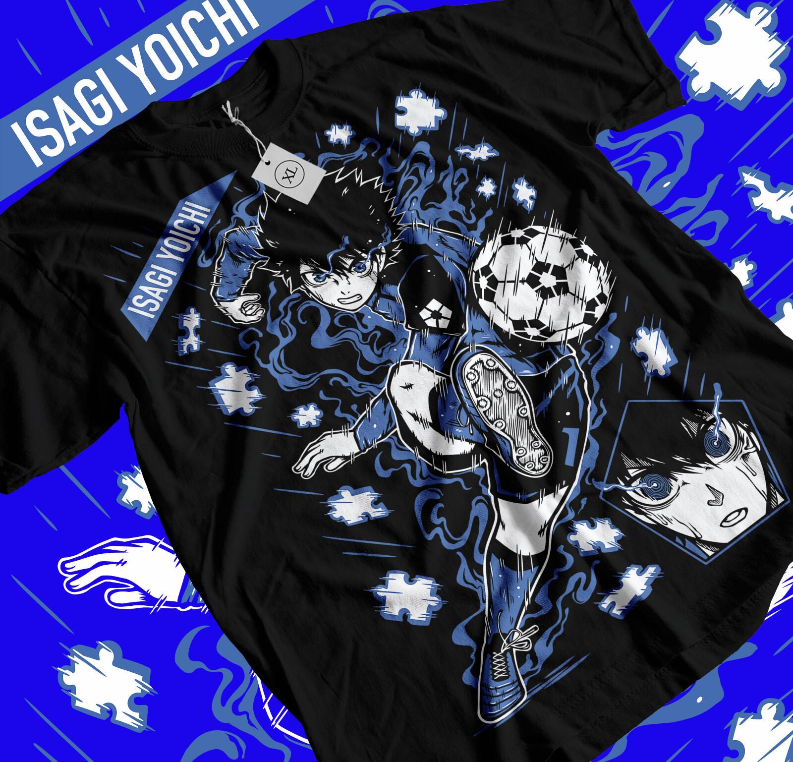 Yoichi Isagi Blue lock anime gifT-shirt Meguru Bachira Kunigami Rin Itoshi Nagi XL