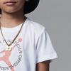 Jordan Official Member Alphabet Logo Print Crew Neck Short Sleeve T-Shirt Kids Tops White FQ1040-100