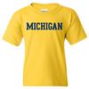 Michigan Wolverines Basic Block Licensed Unisex Youth T-Shirt