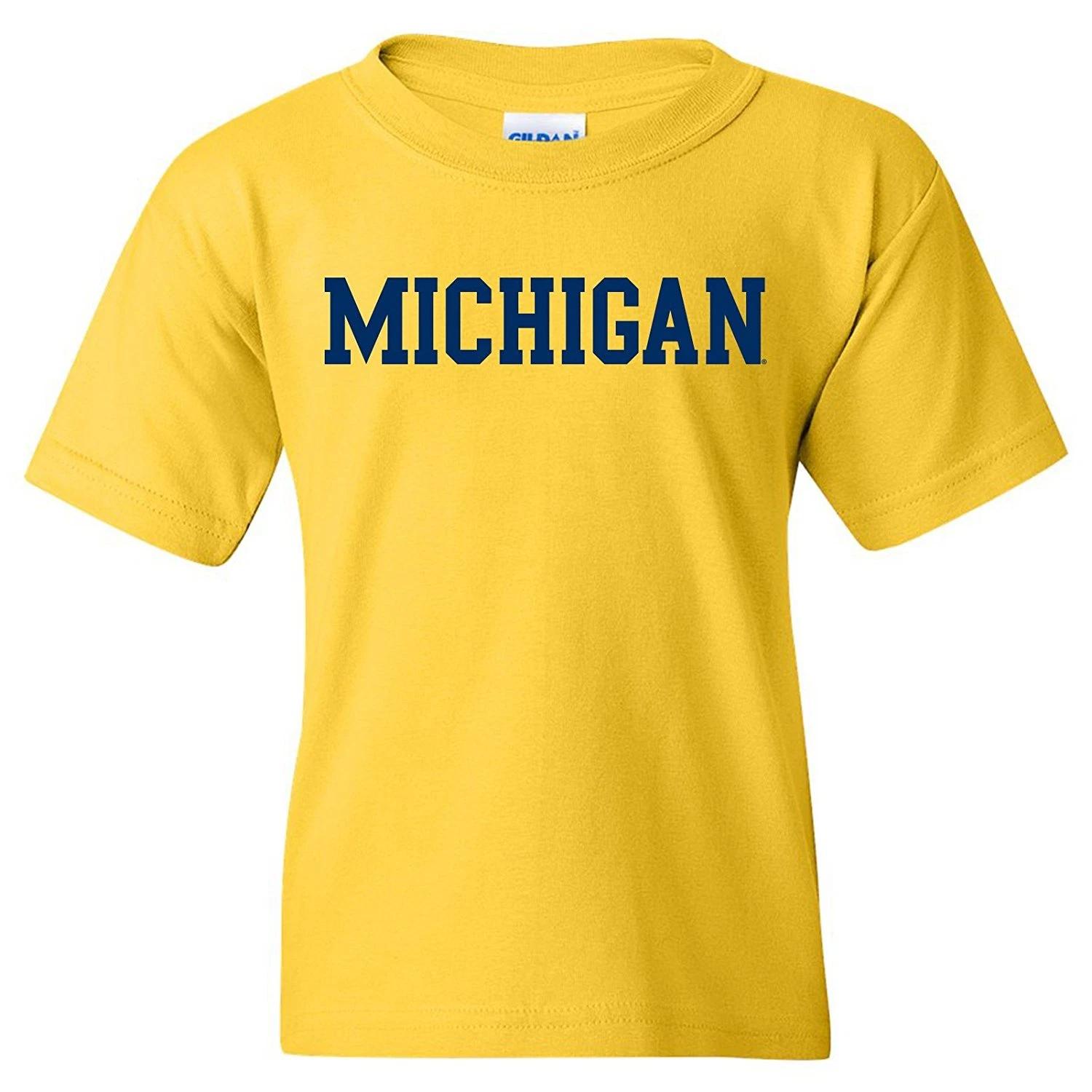 Michigan Wolverines Basic Block Licensed Unisex Youth T-Shirt XL