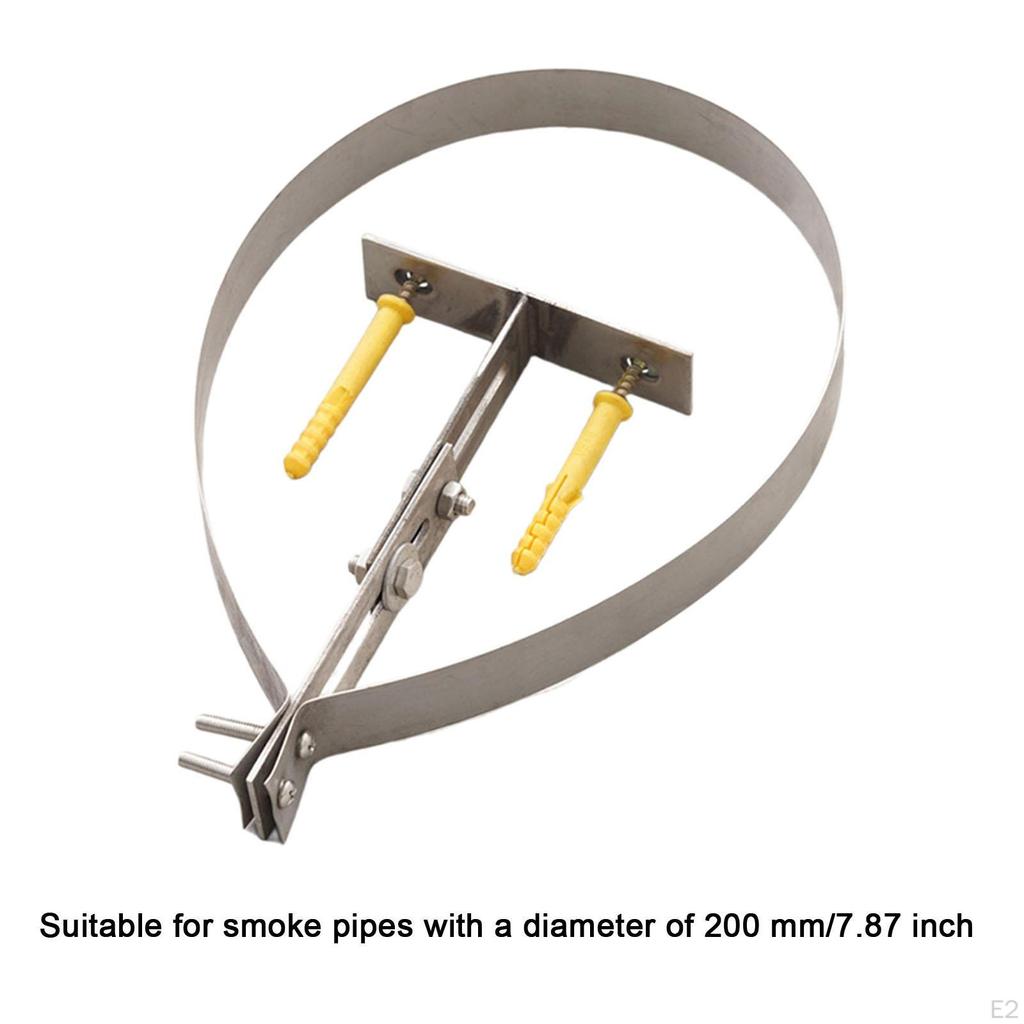 Verstellbare Halterung für 20cm Kaminrohr, Robuste Halterungszubehör