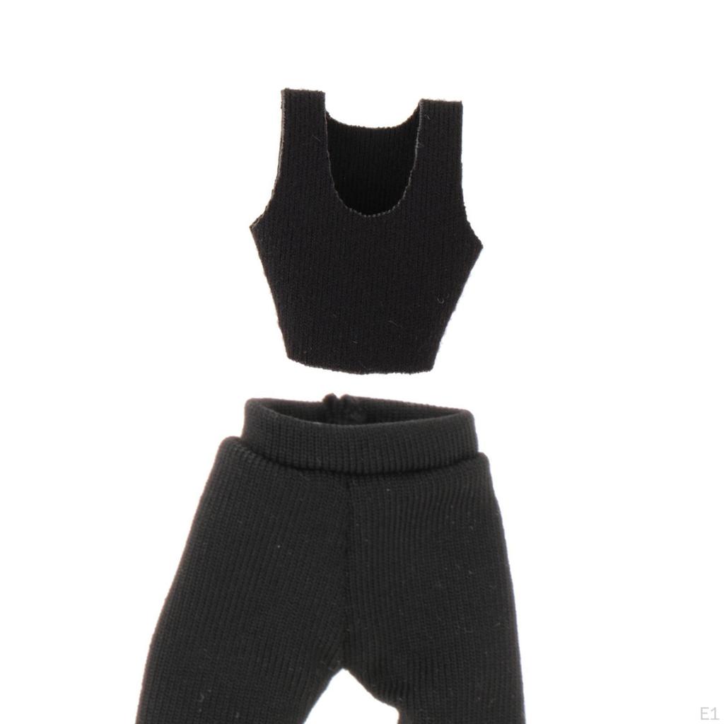 1/12 Female Vest and Pants Doll Clothes Fashion Handmade Outfit Costume for 6'' Inch Woman