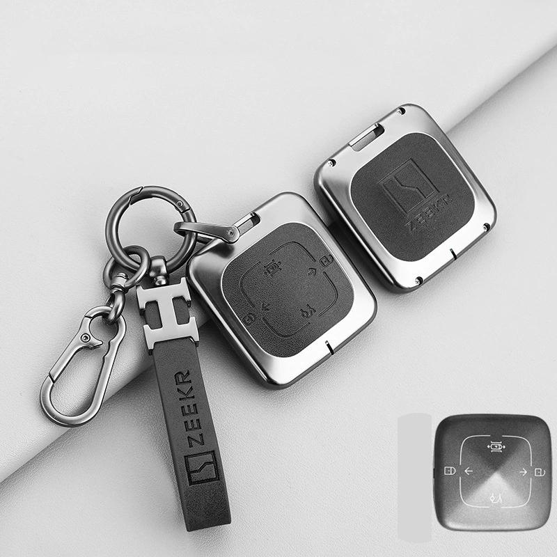 Car Key Case Cover Shell Protector Buckle Auto Remote Smart Keychain Protective Case For Zeekr 001 X 007 009 7X 2