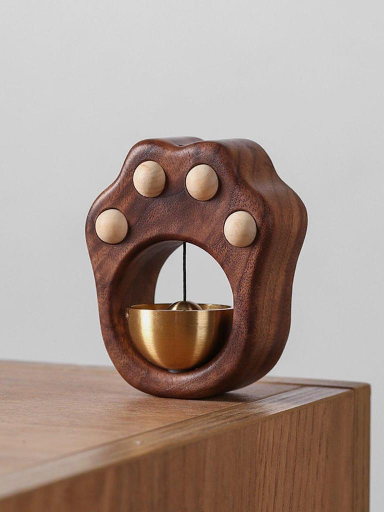 Cute Cat Paw Wind Chime: Entry Reminder Bell with Suction Mount