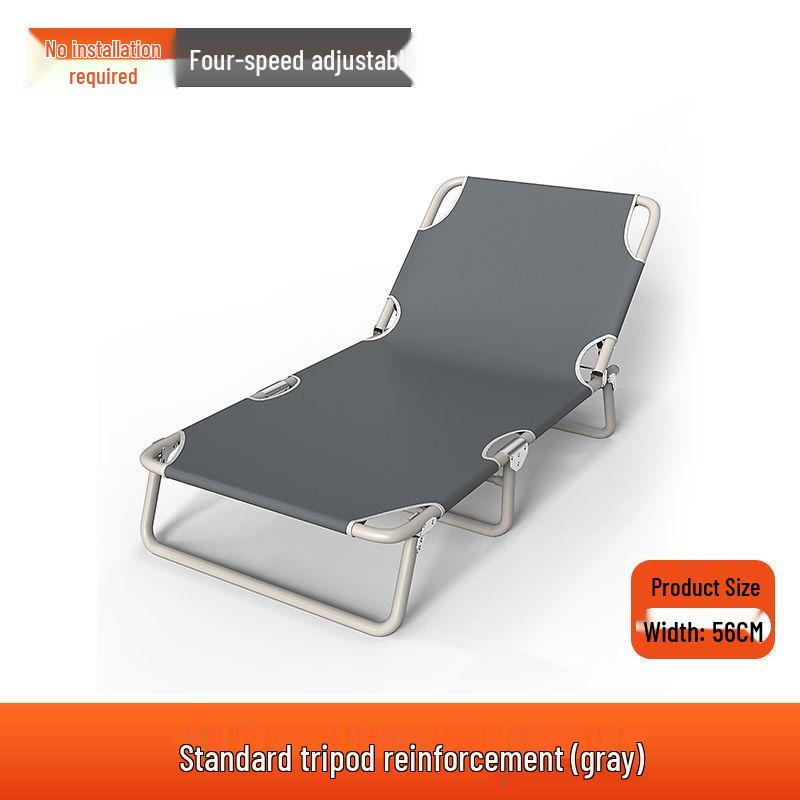 Portable Single Folding Recliner Bed for Office, Hospital, or Camping