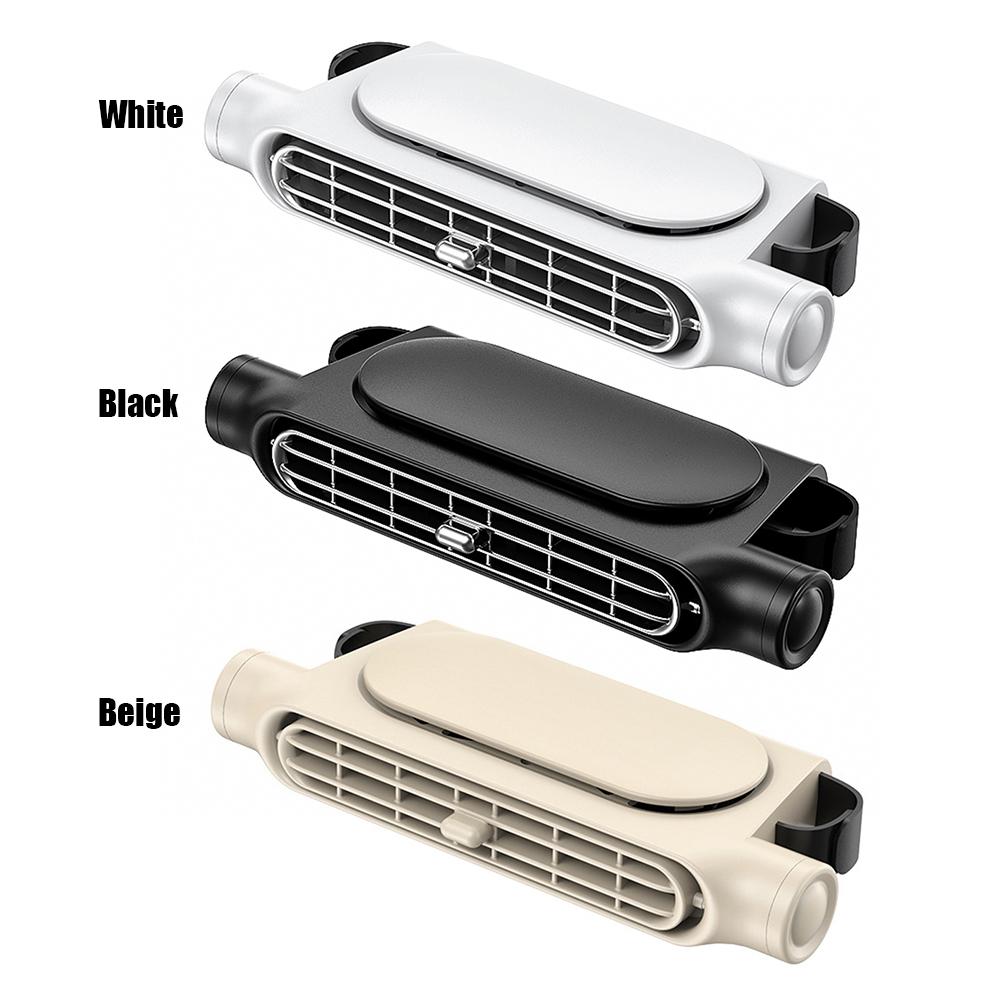 USB Car Interior Rear Headrest Fan Cooler 3 Speeds Adjustable Car Seat Headrest Fan Car Neck Cooler Summer Car Accessories