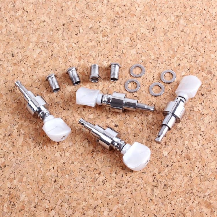 2Pcs Banjo Tuner Banjo Geared Machine Pearled Pegs Tuning 2 Head Tuner Tone Keys
