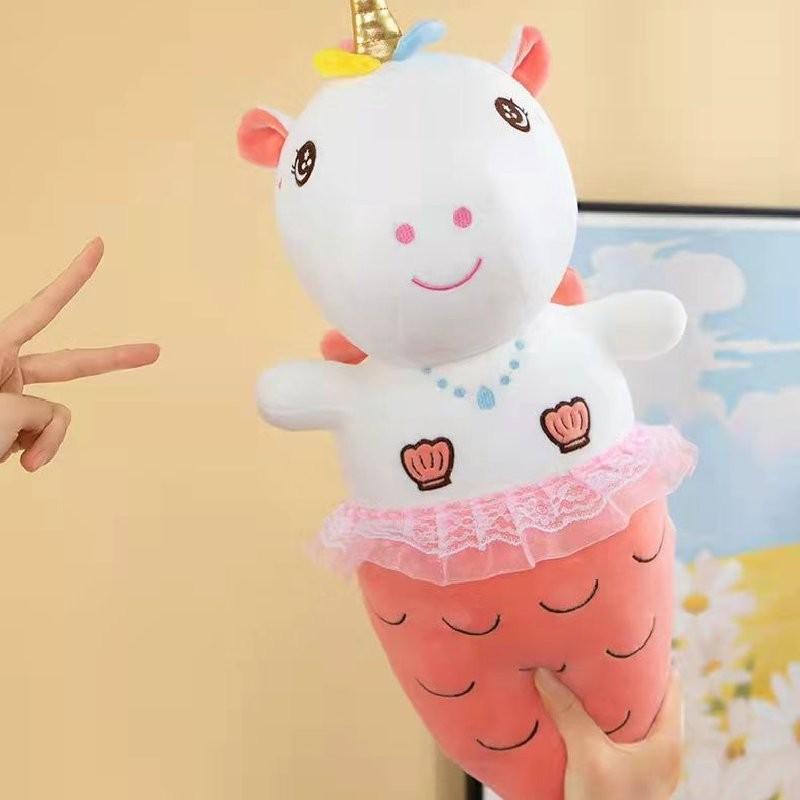 Plush Unicorn Mermaid Toy Doll Room Decoration Ornaments Child Christmas Gift