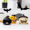 Ceramic Halloween Pumpkin Candlestick Cartoon Cute Ghost Candlestick  Festival Decoration