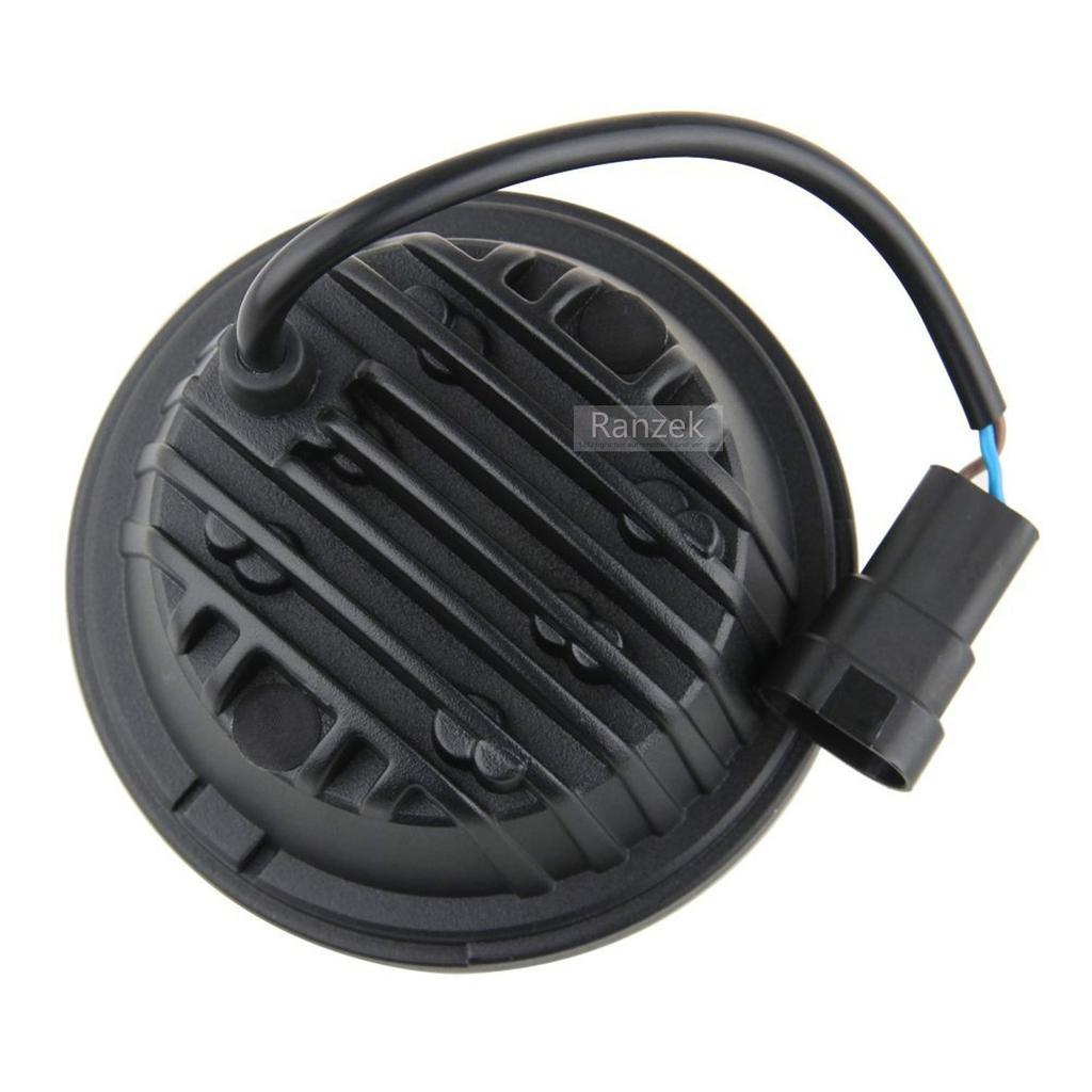 Ranzek LED Passing Light Auxiliary Bulb for Fog Lamps Motorcycle Projector Spot Driving Lamp Headlight 4.5inch (Black)