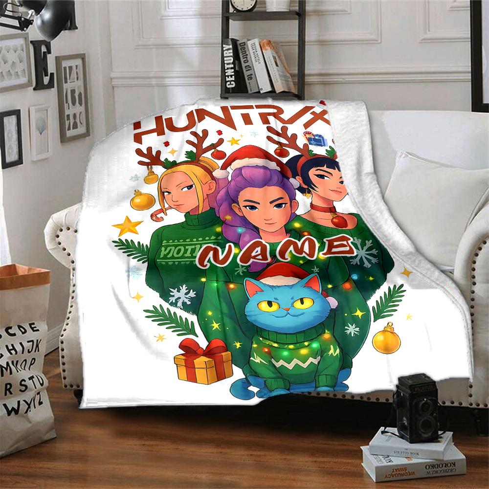 Custom 1pc Fantasy Night Party Blanket, Soft And Comfortable Blanket, Casual Warm, Camping Travel Blanket, Birthday Gift Q912139