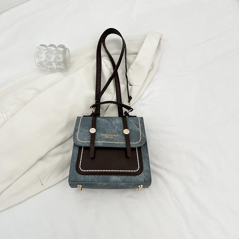 Summer New Casual Simple Fashion Messenger Bag Single Shoulder Casual Small Square Bag Casual Texture Multi-purpose Backpack