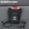 Car Sunglasses Clip Glasses Holder Card Ticket Interior Accessories For Opel Corsa D Astra Insignia Vectra Zafira Meriva Mokka  DP2