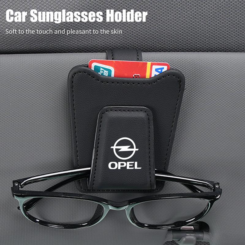 Car Sunglasses Clip Glasses Holder Card Ticket Interior Accessories For Opel Corsa D Astra Insignia Vectra Zafira Meriva Mokka DP2