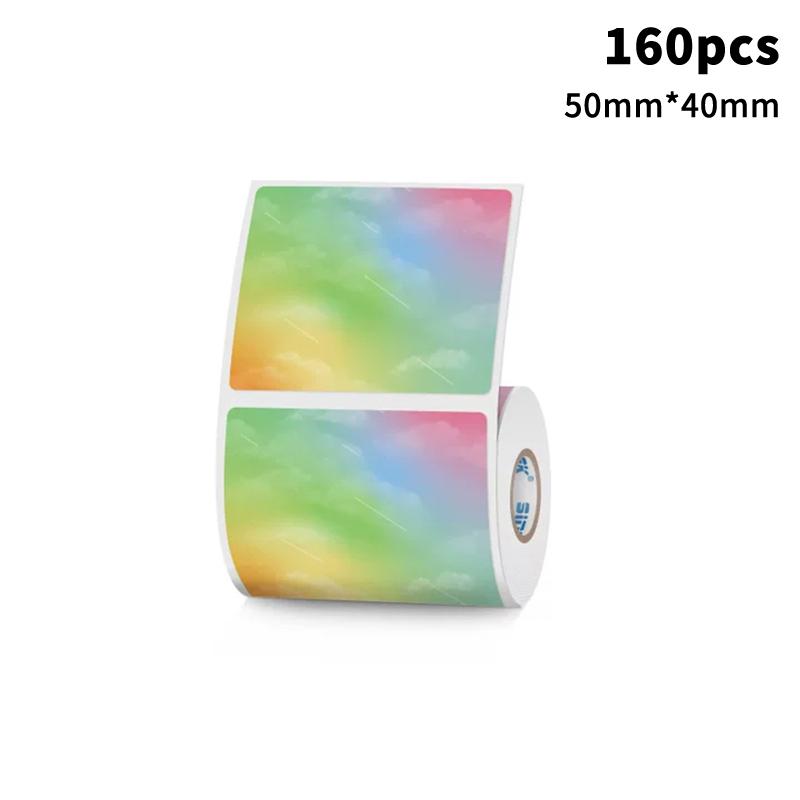 New Gradient Color Labels, Stickers, Self-adhesive DIY Graffiti Envelope Seal Stickers, Thermal Paper Labels