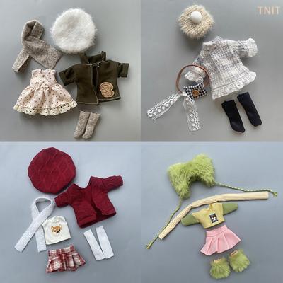 [JN] 16-17cm Doll Clothes(NO Doll), Cute Dolls Outfit Suit Accessories Fashion Style Doll Dress Up Toy For Children