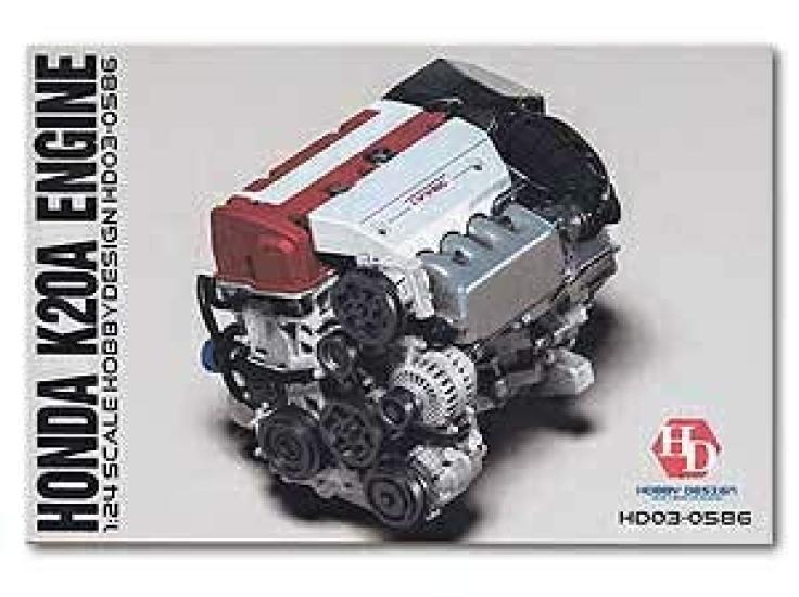 

Hobby Design Honda K20A Engine Detail Up Kit Model Resin 1/24 (hd03-0586)