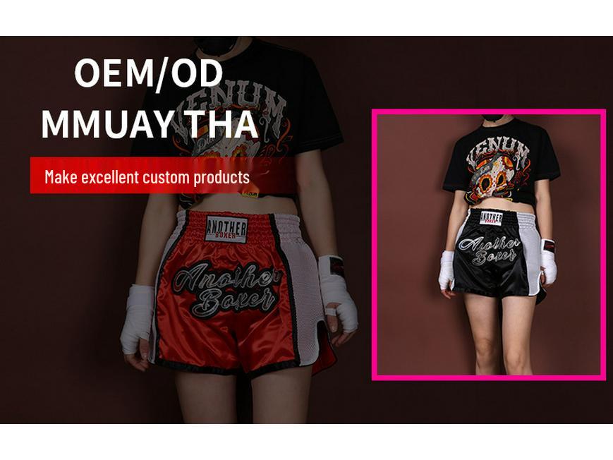 Muay Thai Sanda Wushu Training Shorts - MMA Fighting Pants for Men, Women, and Kids