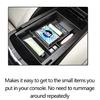 For Dodge Charger/Chrysler 300C 2011-2023 Armrest Storage Box Car Accessories Center Console Organizer Tray ABS Car Storage Box