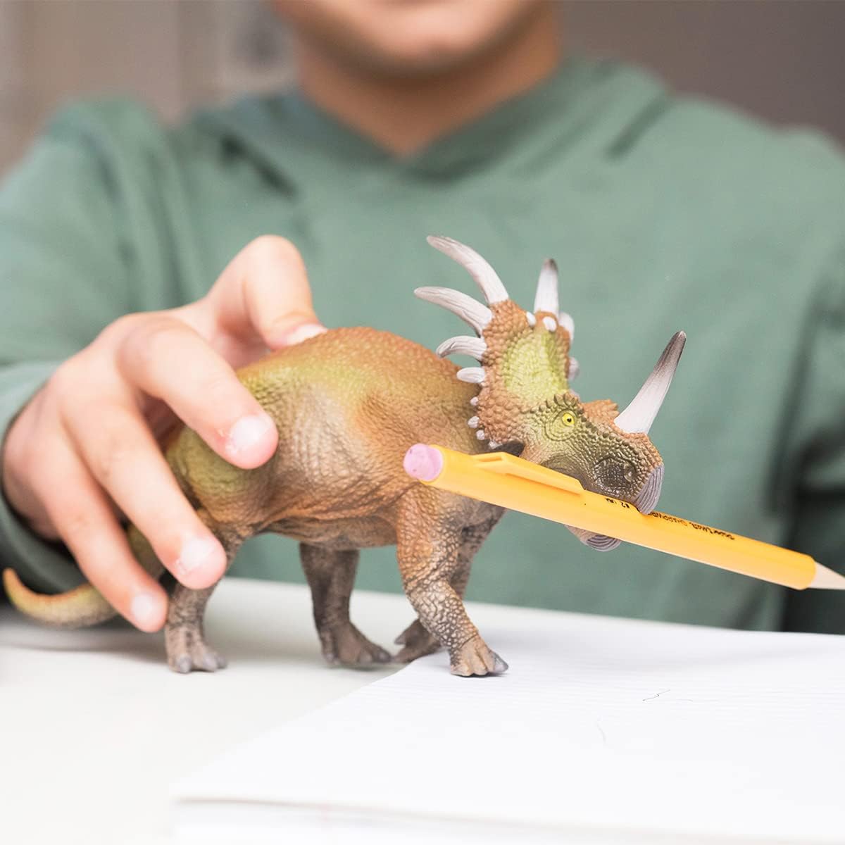 Schleich Динозавры Реалистичная Фигурка Динозавра Стираккозавр - Аутентичная и Детализированная Доисторическая Юрская Игрушка-Динозавр, Очень Прочная для Образования и