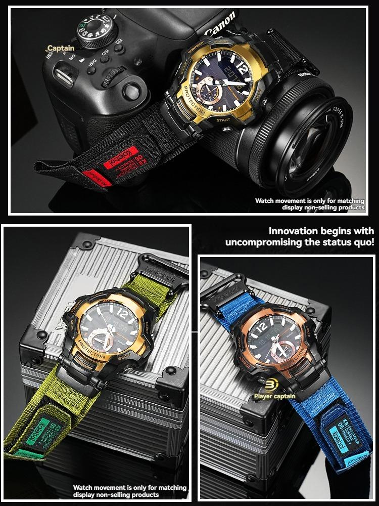 GRB100 Sport Canvas strap For Casio G-SHOCK Airmaster Generation 5536 GR-B100-1A2/3/4/GB Modified  Outdoor Nylon men's watchband