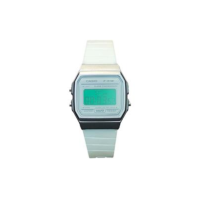 Custom Collection Quartz Movement Resin Strap Watch Women's Watch White Dial F-91WS-7(Watch5--)
