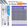 Diamond 0.38mm Black Pen Set - Transparent, Large Capacity for Office & Student Use