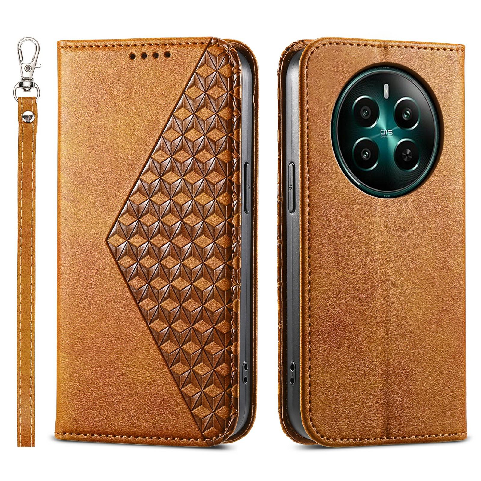 

Для Realme 12 4G/12+ 5G/Narzo 70 Pro 5G Чехол-кошелек PU Кожаный чехол для телефона Мобильные аксессуары Оптом Yellow