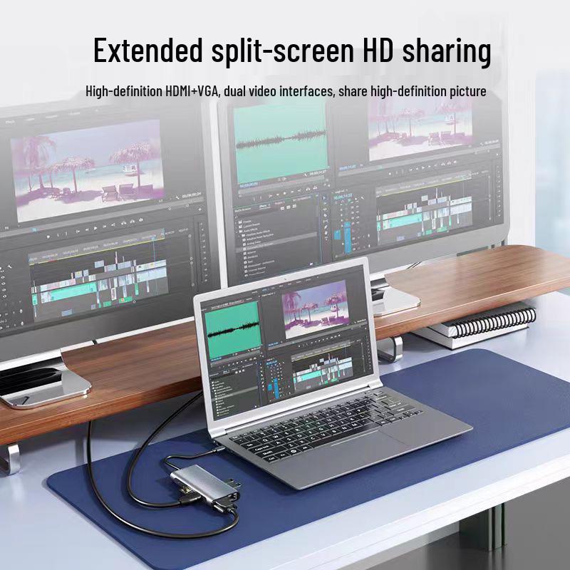 11-in-1 USB-C Erweiterungsdock mit Gigabit Ethernet für Laptops