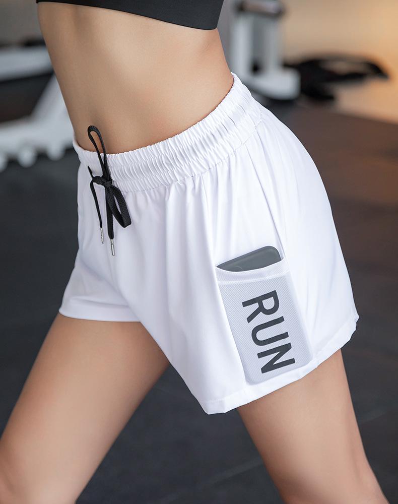 Loose Fit Sportsshorts for kvinner med høy midje for sommeryoga og treningsstudio.