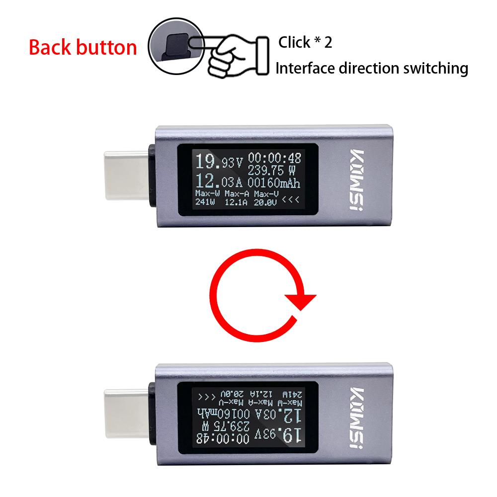 11 in 1 Type-C Tester DC Digital Voltmeter Amperimetro Current Voltage Meter Amp Volt Ammeter Detector Power Bank Charger Indica
