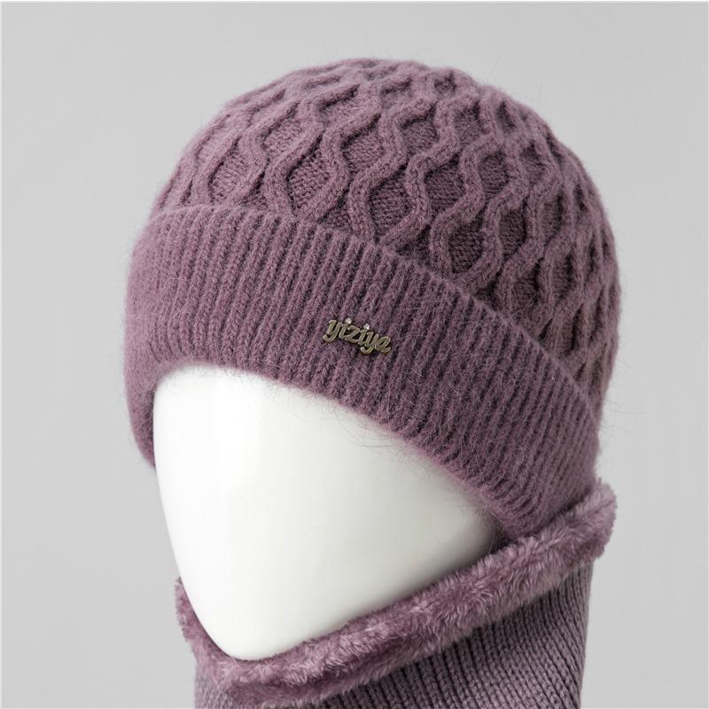 Winter old hat women's warm ear protection wool hat fleece knitted hat cold hat