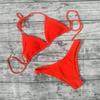 2020 Snake Print Striped Bikini with 3D Effect – Sexy Swimsuit for Women
