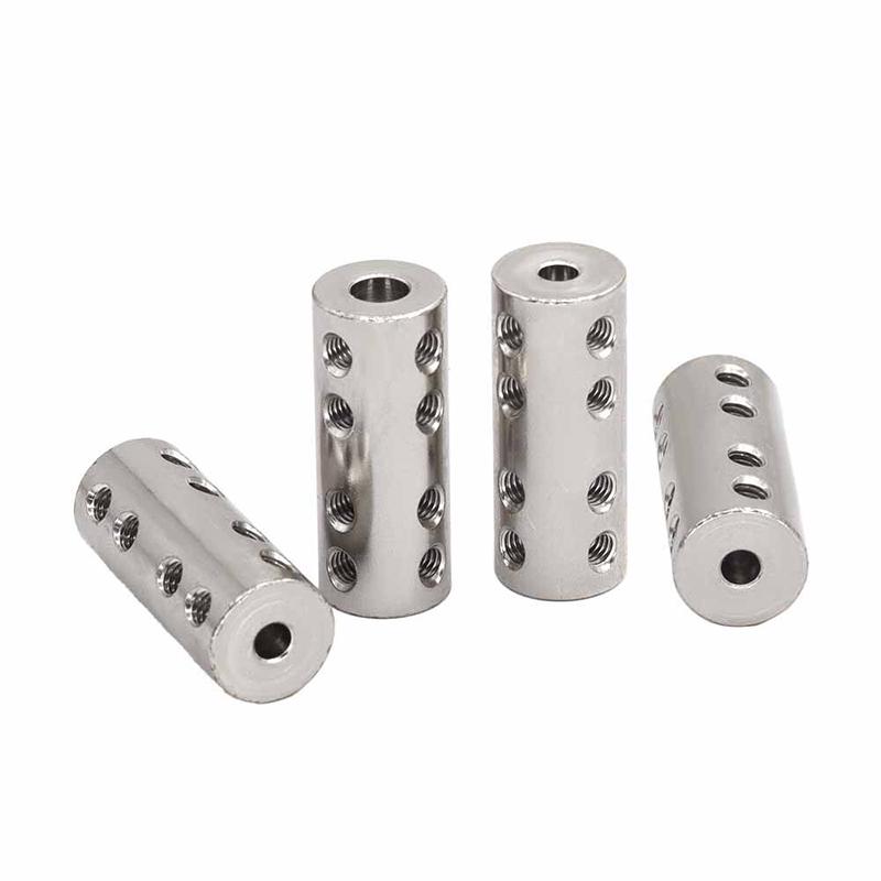 1pcs Long Rigid Coupling Bore 4/5/6/6.35/7/8/10mm 45# Steel Motor Shaft Connecting Connection Coupler for 3D Printers Motor