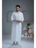 Robe Musulmane Homme Vert Foncé Brodé Arabe 2026