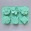Kinds Flower Silicone Molds Different Flower-shaped Baking Molds Suitable for Soap and Candle Making Cake Chocolate Mould