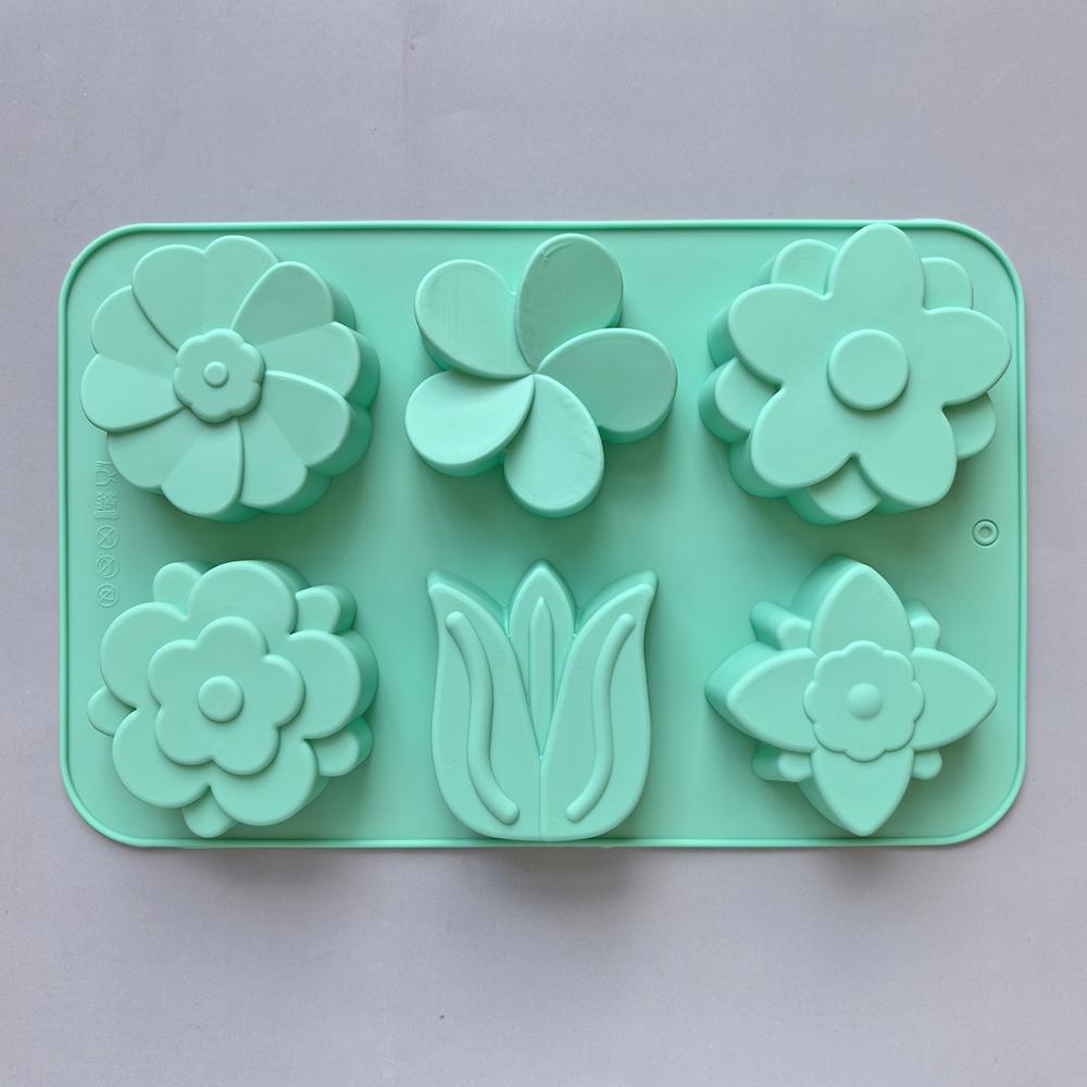 Kinds Flower Silicone Molds Different Flower-shaped Baking Molds Suitable for Soap and Candle Making Cake Chocolate Mould